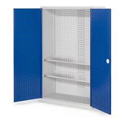 Kappes Werkzeugschrank RasterPlan Mod. 4 T410 mm RAL 7035/5010 Türen innen Lochplatten