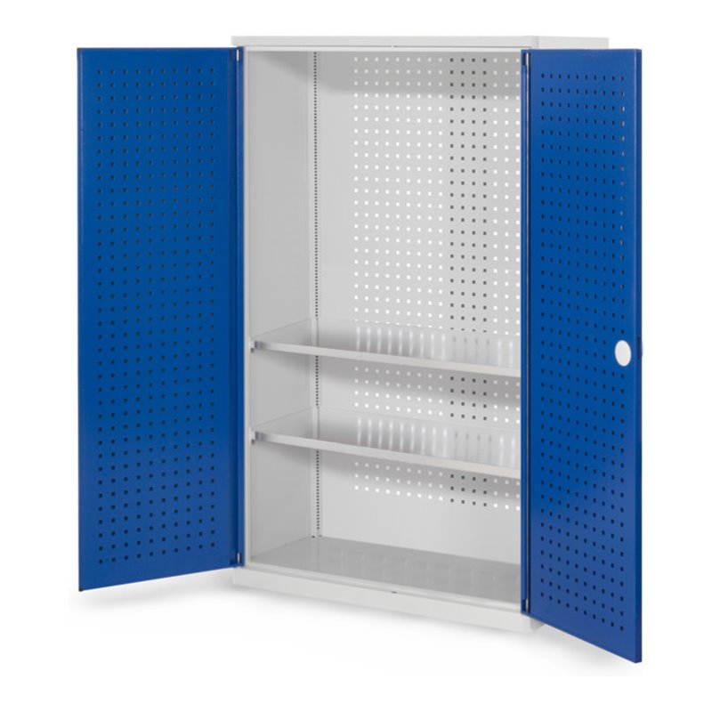 Kappes Werkzeugschrank RasterPlan Mod. 4 T410 mm RAL 7035/5010 Türen innen Lochplatten