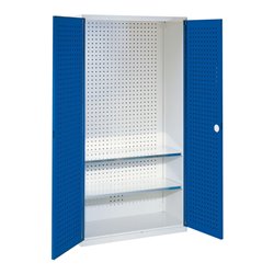 Kappes Werkzeugschrank RasterPlan Mod. 4 T410 mm RAL 7035/5010 Türen innen Lochplatten