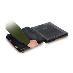 Taurotrade Kunststoff-Möbelroller Traglast 150 kg Antirutsch-Plattform 485x380 mm (10 Stück)