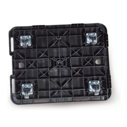 Taurotrade Kunststoff-Möbelroller Traglast 150 kg Antirutsch-Plattform 485x380 mm (10 Stück)