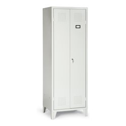 Portofino Kleiderschrank S/W mit Füßen 1 Doppelabteil Abteilbreite 300 mm