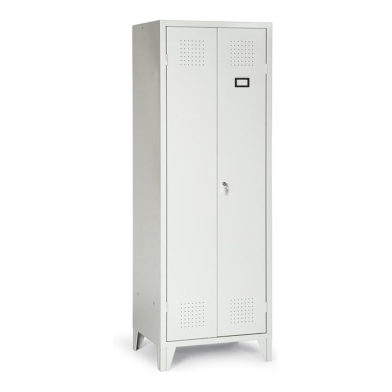 Portofino Kleiderschrank S/W mit Füßen 1 Doppelabteil Abteilbreite 300 mm