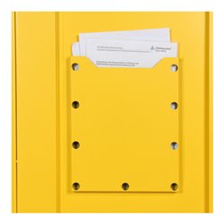 Taurotrade Umweltschrank zweitürig 1950x920 mm mit4 Wannenböden 50 mm hoch Tür RAL1021