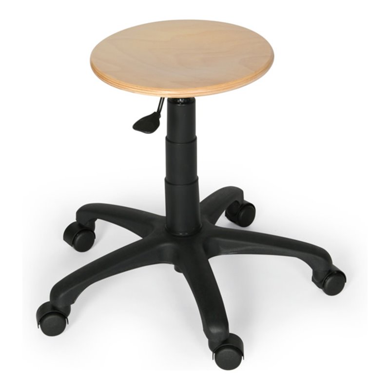 Taurosit Ergonomischer Arbeitshocker Taurosit Buchenschichtholz mit Rollen