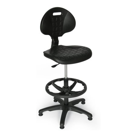 Taurosit Ergonomischer Hochstuhl mit Fußring Taurosit PU-Schaum mit Gleitern