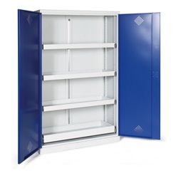 Taurotrade Umweltschrank zweitürig 1950x1200 mm mit4 Wannen (inkl. Bodenwanne ausziehbar)