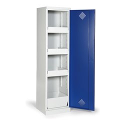 Taurotrade Umweltschrank eintürig 1950x500 mm mit4 Wannen (inkl. Bodenwanne)