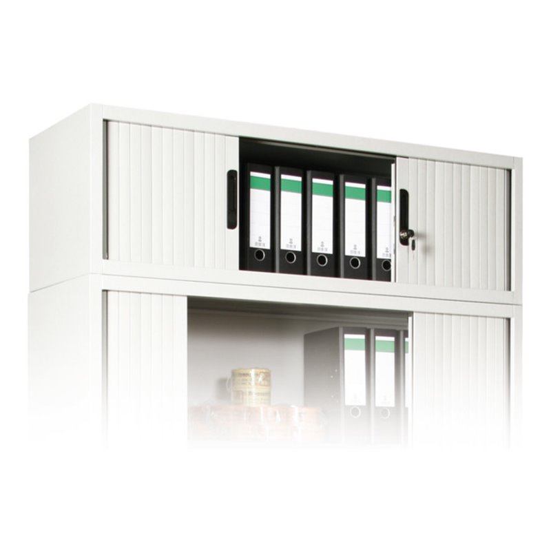 Taurotrade Aufsatzschrank mit Rollladentüren ohne Fachboden