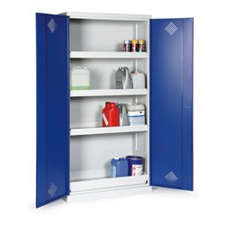 Taurotrade Umweltschrank zweitürig mit 4 Wannen (inkl. Bodenwanne) 1950x950 mm