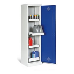 Taurotrade Umweltschrank eintürig 1950x500 mm mit4 Wannen (inkl. Bodenwanne ausziehbar)