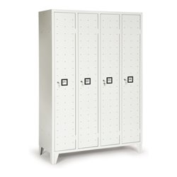 Portofino Kleiderschrank de luxe m.Füßen 4 Abteilen Abteilbreite 300 mm