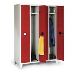 Portofino Kleiderschrank de luxe m.Füßen 4 Abteilen Abteilbreite 300 mm