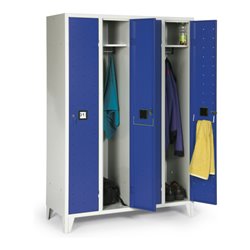 Portofino Kleiderschrank de luxe m.Füßen 4 Abteilen Abteilbreite 300 mm