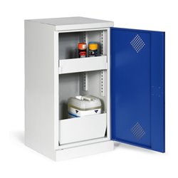 Taurotrade Umweltschrank eintürig 1000x500 mm mit2 Wannen (inkl. Bodenwanne)