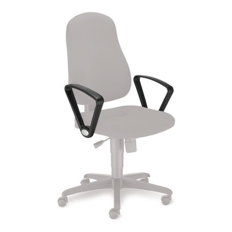 Taurosit Armlehnen schwarz starr für Modell Bizzi und Bizzi deluxe