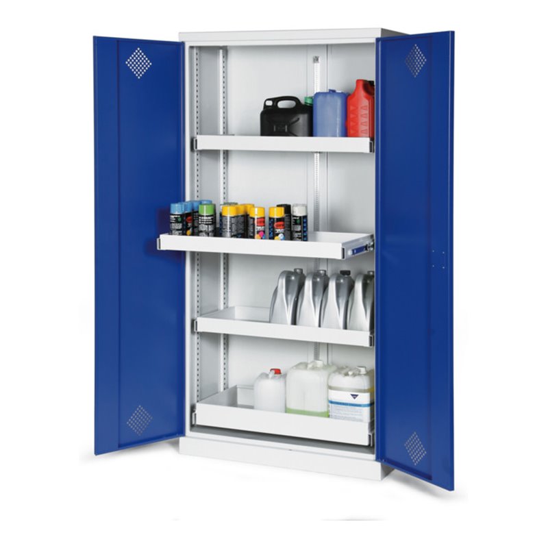 Taurotrade Umweltschrank zweitürig 1950x950 mm mit4 Wannen (inkl. Bodenwanne)