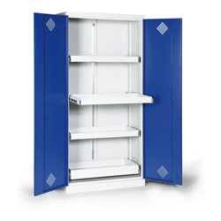 Taurotrade Umweltschrank zweitürig 1950x950 mm mit4 Wannen (inkl. Bodenwanne)