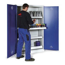 Taurotrade Umweltschrank zweitürig 1950x950 mm mit4 Wannen (inkl. Bodenwanne)