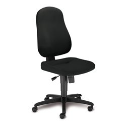 Taurosit Bürostuhl Bizzi ohne Armlehnen Bezug in Schwarz
