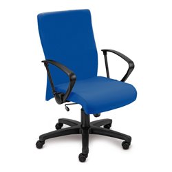 Taurosit Bürostuhl Neo inkl. Armlehnen mit Wippmechanik Bezug in Blau