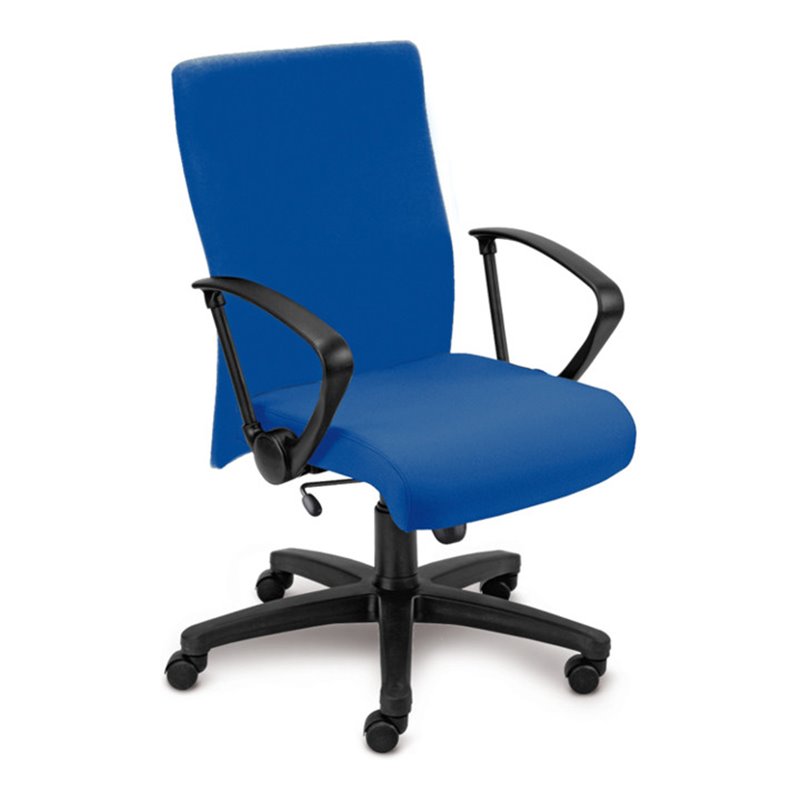 Taurosit Bürostuhl Neo inkl. Armlehnen mit Wippmechanik Bezug in Blau