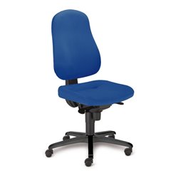 Taurosit Bürostuhl Bizzi deluxe ohne Armlehnen Bezug in Blau