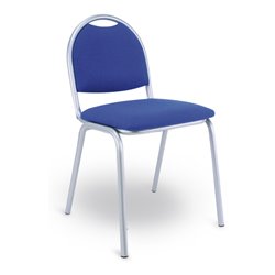 Taurosit Besucherstuhl Ariosa Gestell alusilber Bezug blau