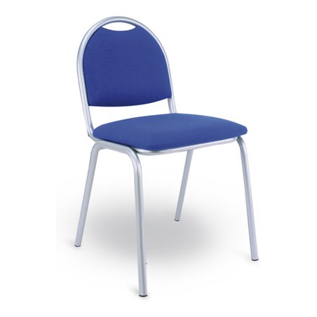 Taurosit Besucherstuhl Ariosa Gestell alusilber Bezug blau