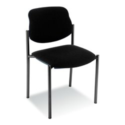 Taurosit Besucherstuhl Styl ohne Armlehnen Gestell schwarz Bezug schwarz