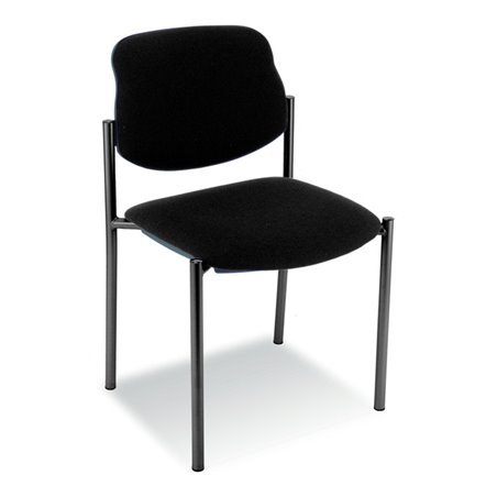 Taurosit Besucherstuhl Styl ohne Armlehnen Gestell schwarz Bezug schwarz