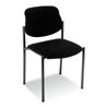 Taurosit Besucherstuhl Styl ohne Armlehnen Gestell schwarz Bezug schwarz