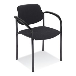 Taurosit Besucherstuhl Styl mit Armlehnen Gestell schwarz Bezug schwarz