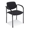 Taurosit Besucherstuhl Styl mit Armlehnen Gestell schwarz Bezug schwarz