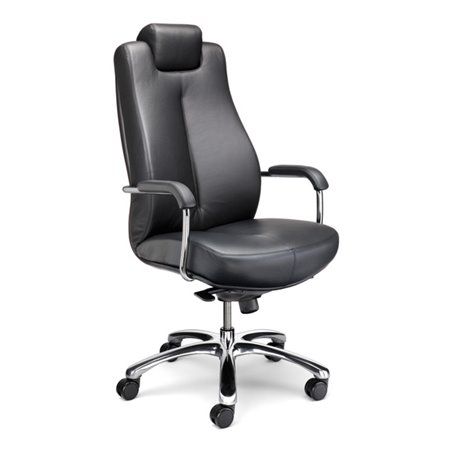 Taurosit Chefdrehstuhl Sonata XXL Echtleder mit fester Kopfstütze