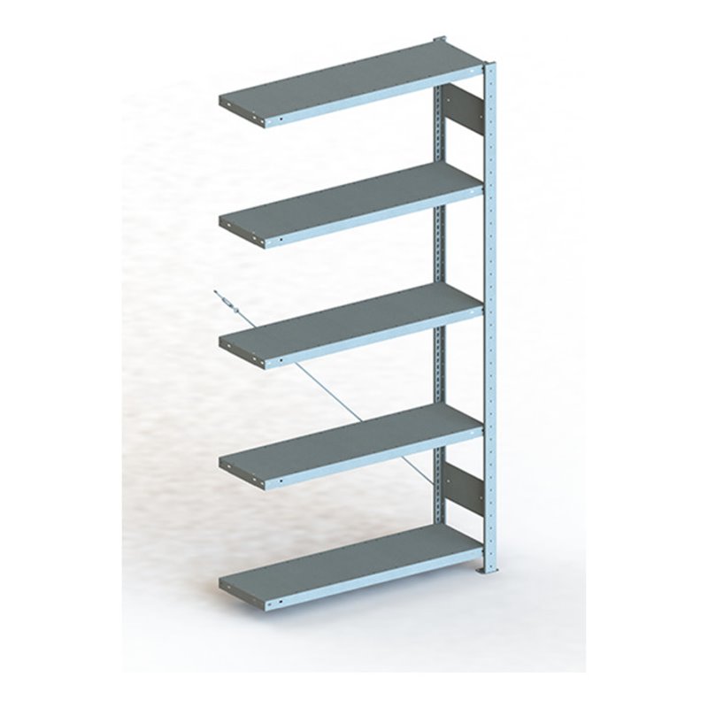 Meta Steckregal Anbauregal CLIP 150 S3 AR 2000 x 1000 x 300 mm 5 Böden, verzinkt zerlegte Rahmen