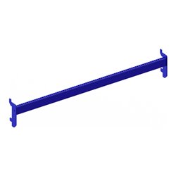 Meta Kragarmregal Trageschiene 1000 mm für Aufsteckhalter Enzianblau