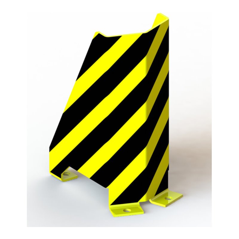 Meta Rammschutz U schwarz + gelb Höhe 400 mm + 4 Schraubankern