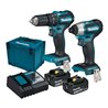 Makita Akkugeräteset 18V DLX2221JX2