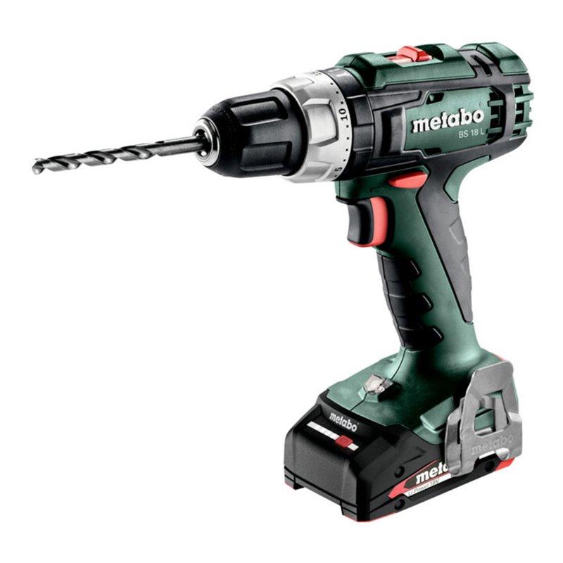 Metabo Akku-Bohrschrauber BS 18 L metaBOX 145 18V 2x2Ah Li-Power + SC 30