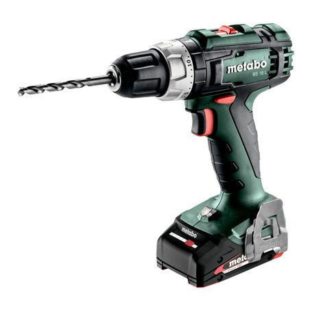 Metabo Akku-Bohrschrauber BS 18 L metaBOX 145 18V 2x2Ah Li-Power + SC 30