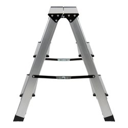 STIER Klapptritt 2x3 Stufen beidseitig begehbar Tragfähigkeit 150 kg DIN EN 131