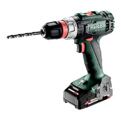 Metabo Akku-Bohrschrauber BS 18 L Quick metaBOX 145 18V 2x2Ah Li-Power + SC 30