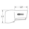 KS Tools Isolierte Abdeck- und Schutzhaube, 130 mm Länge 130/100