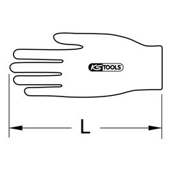 KS Tools Überzieh-Handschuh für Elektriker-Schutzhandschuh