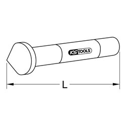 KS Tools Bördelkonus, Ø 6-14mm, 108mm