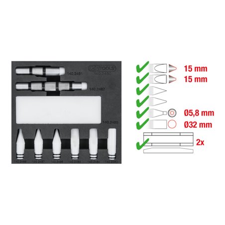 KS Tools Rückschlagdorn-Satz, 10-teilig