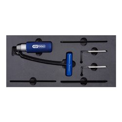 KS Tools Ziehmesser-Satz mit Schnellwechselsystem, 10-teilig