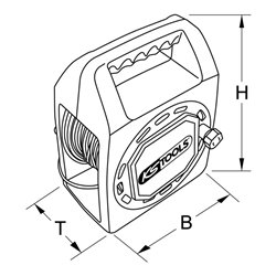 KS Tools Testronic Prüf-Kabeltrommel, 30m