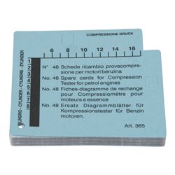 KS Tools Kompressions-Druckprüfgerät-Diagrammkarten-Satz für Benzinmotoren